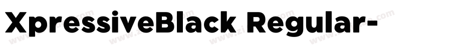 XpressiveBlack Regular字体转换